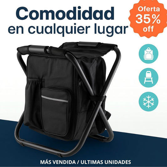 UrbanCamp™ Tu descanso, tus bebidas y tu mochila… todo en uno