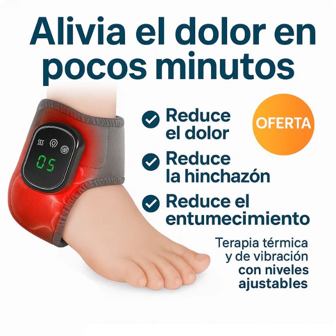 Tobillera Térmica Masajeadora – Alivio en minutos, sin pastillas