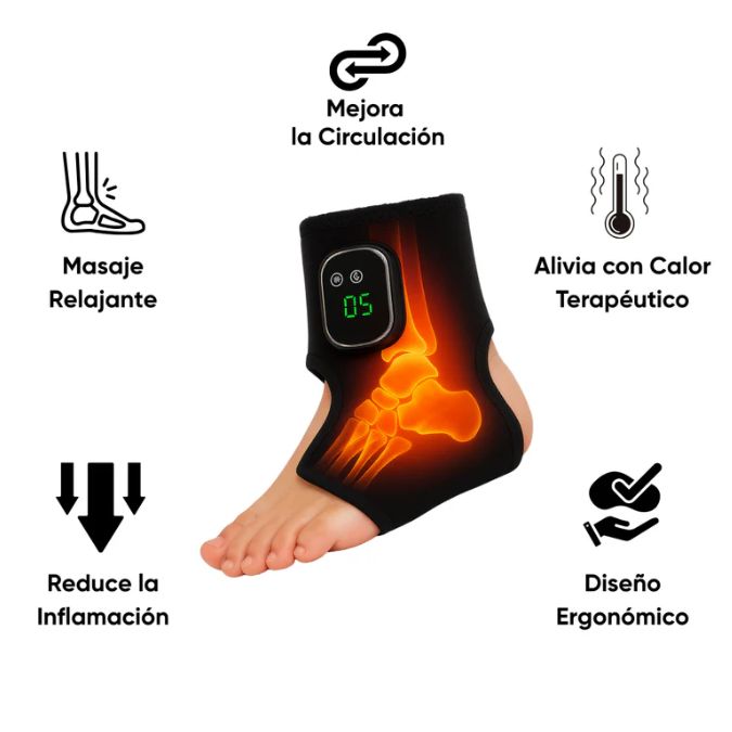 Tobillera Térmica Masajeadora – Alivio en minutos, sin pastillas
