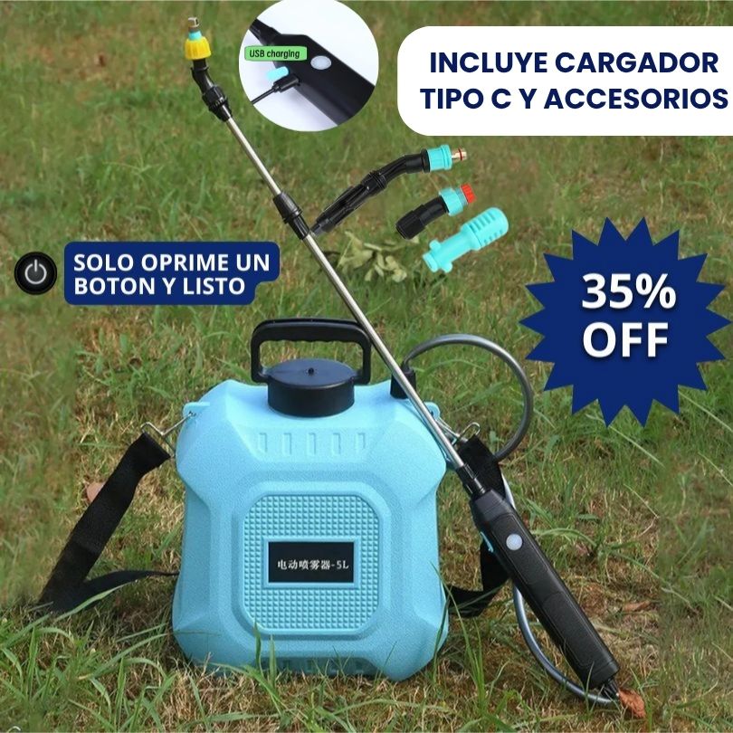 Aspersor PowerSpray Electrico™ – Fumiga sin esfuerzo - 5 litros