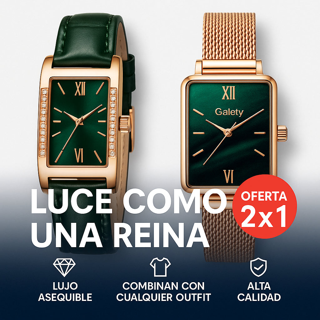 Combo 2x1 de Relojes Importados – Luce como una Reina antes de que se agoten