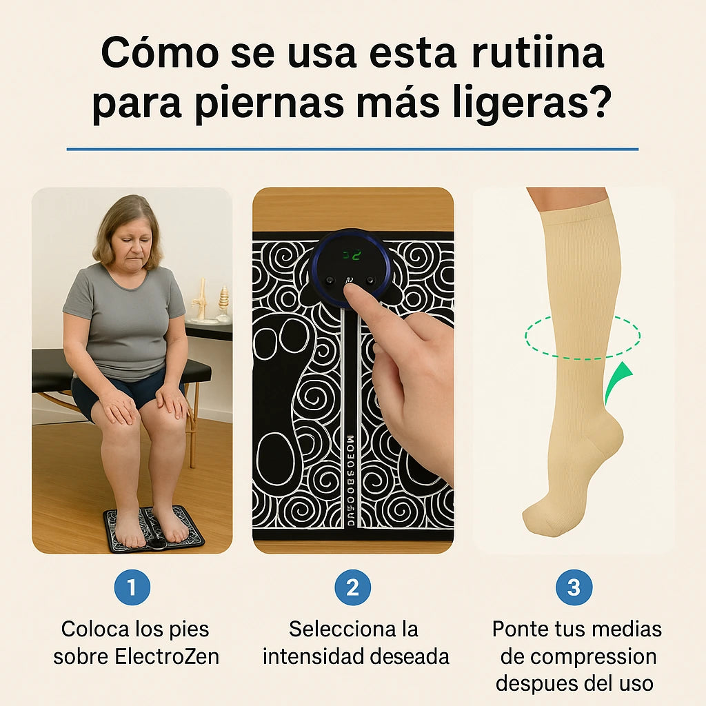 ElectroZen + Medias Compresivas: El Doble Apoyo Que Tus Piernas Necesitan