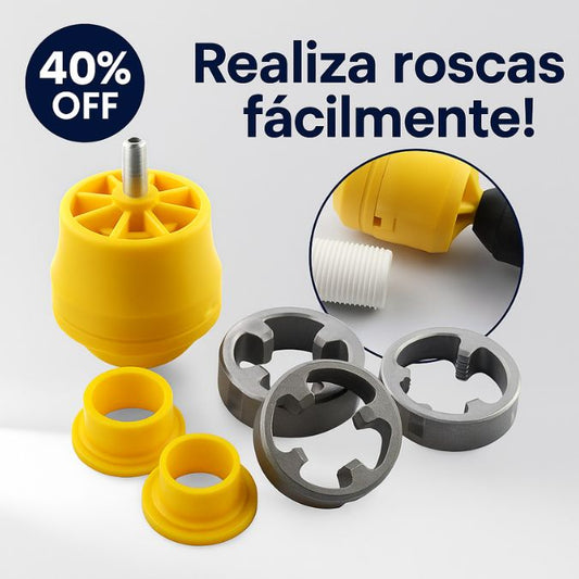Set de Roscado para Taladro – Roscas rápidas y precisas en PVC