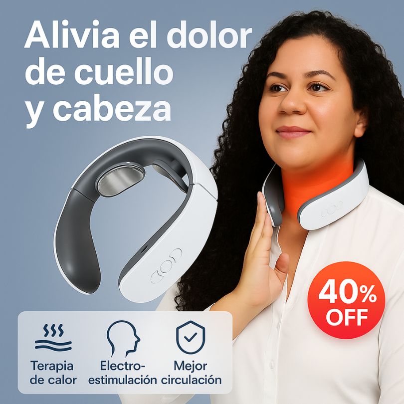NeckRelief Pro™ Alivio inmediato + llevas gratis 2 electrodos