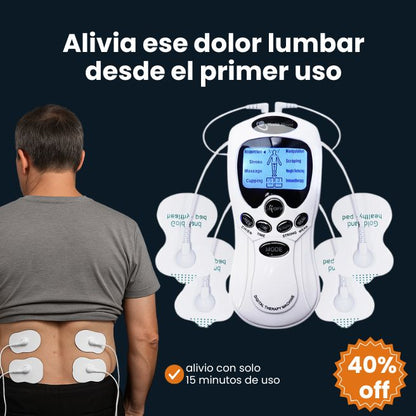 Electroestimulador con micro pulsaciones para aliviar la zona lumbar
